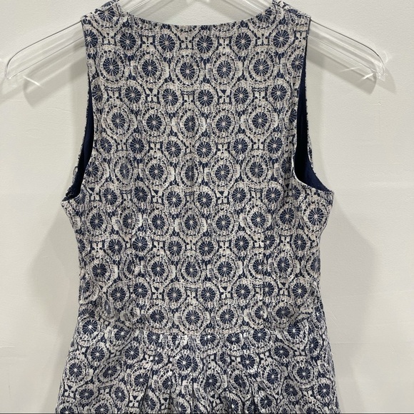 Joie Kada Linen Dress Sleeveless Printed Dark Navy - Picture 7 of 10